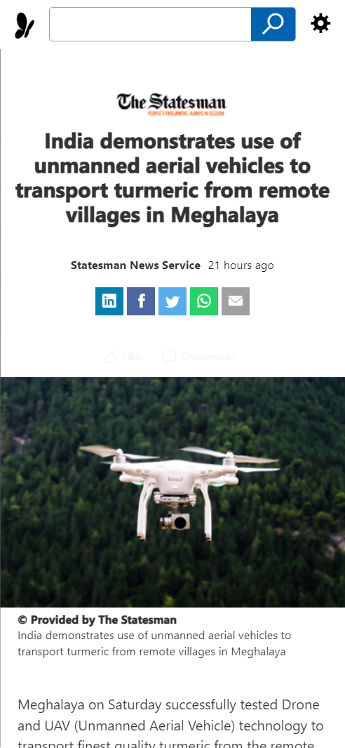 Front Page Screenshot