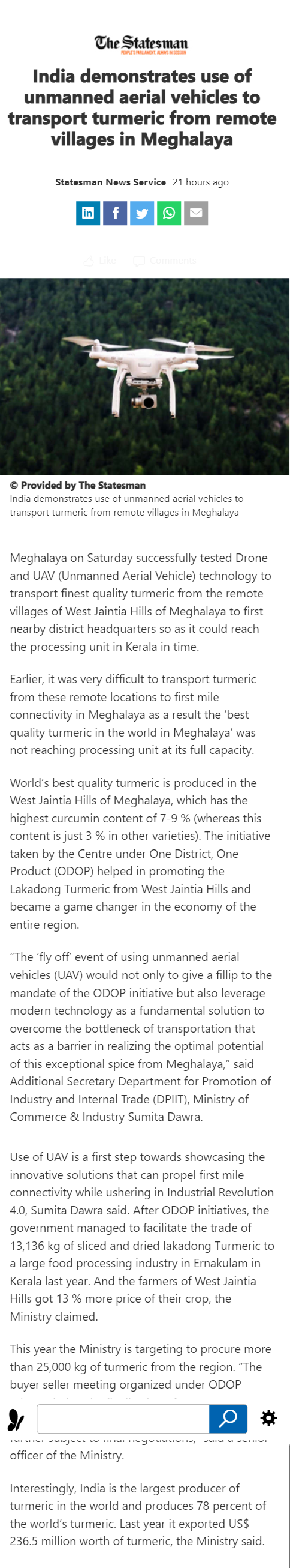 Full News Screenshot