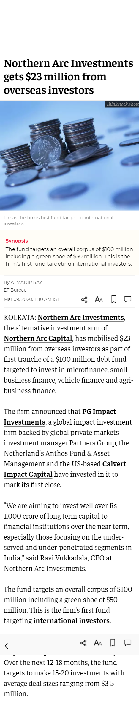 Full News Screenshot