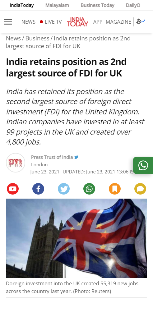 Front Page Screenshot