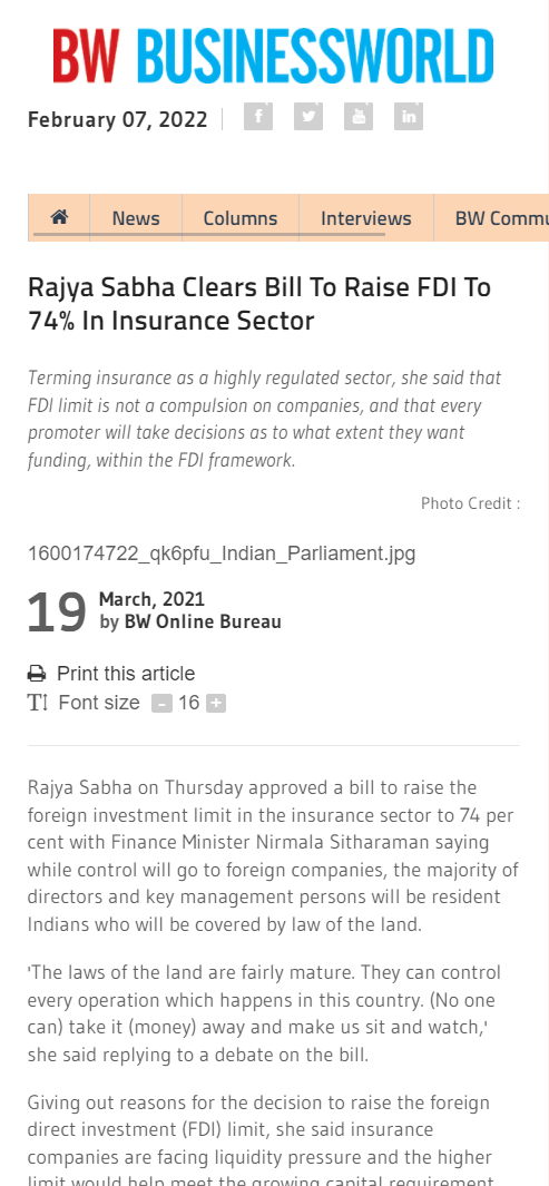 Front Page Screenshot