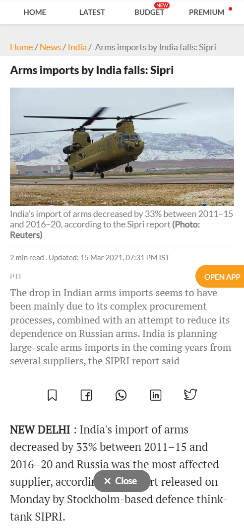 Full News Screenshot