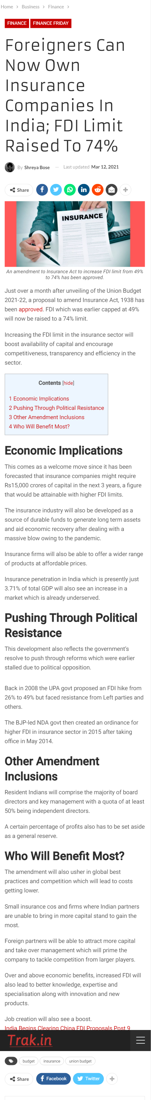 Full News Screenshot