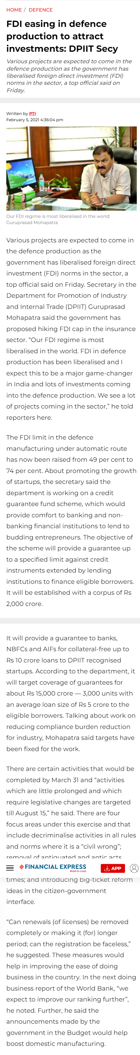 Full News Screenshot