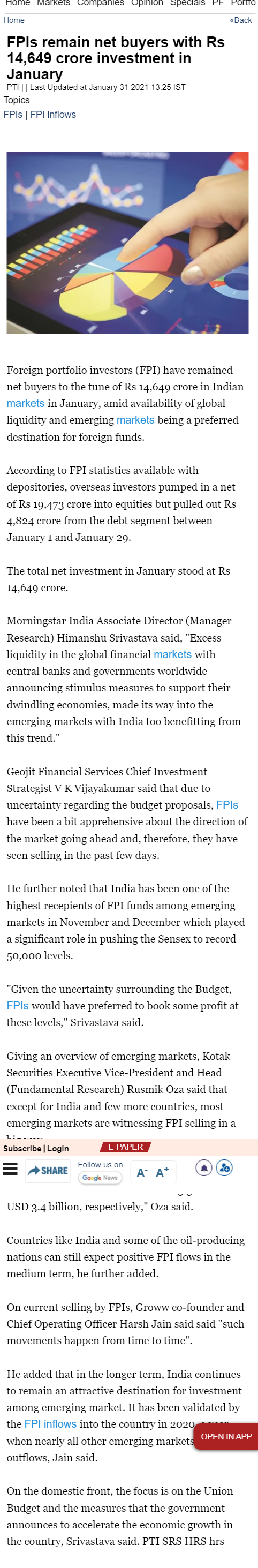 Full News Screenshot