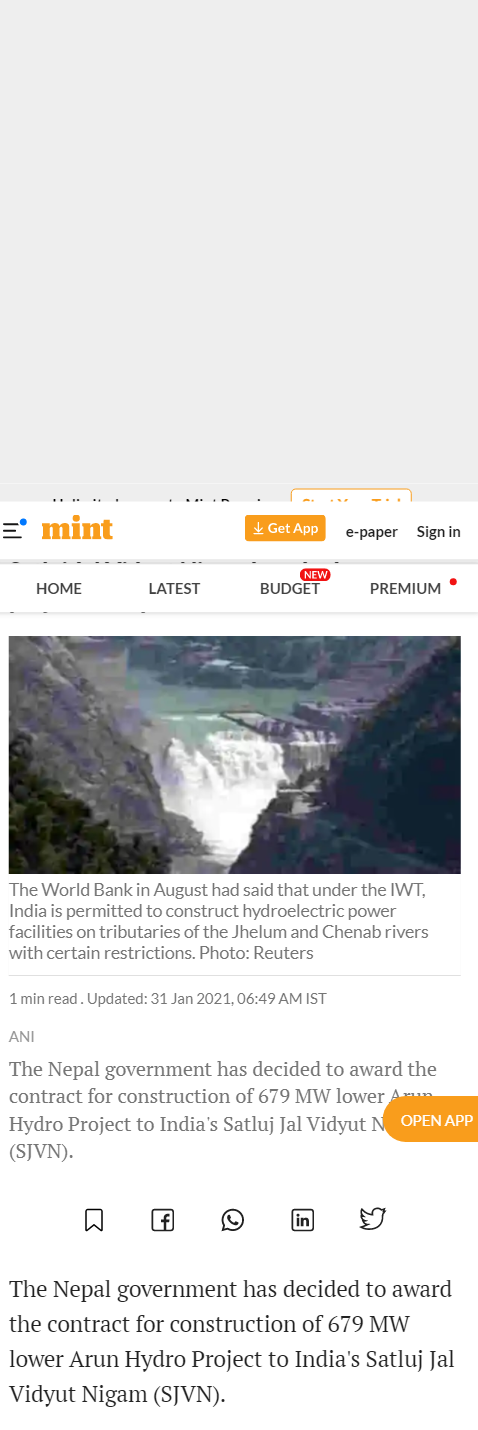 Full News Screenshot