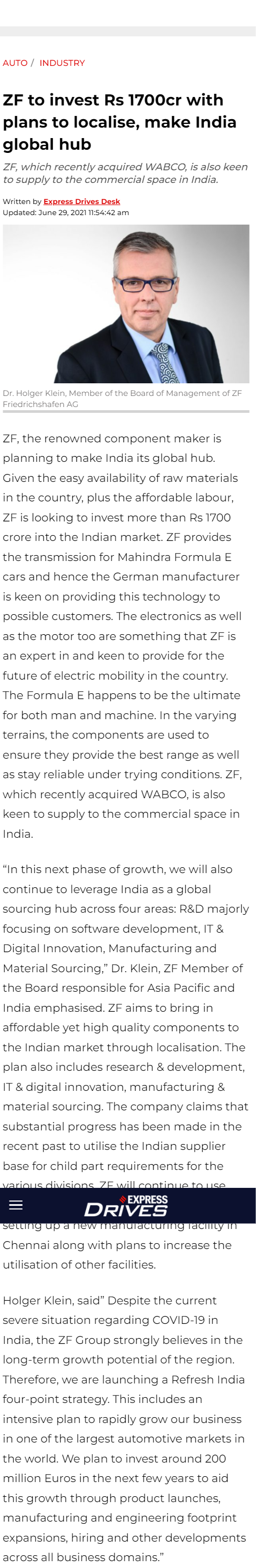 Full News Screenshot