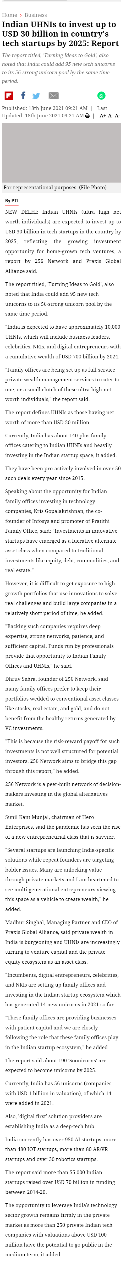 Full News Screenshot