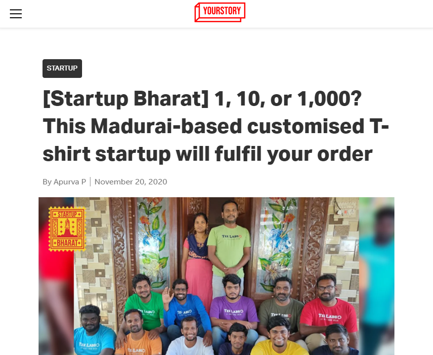 Front Page Screenshot