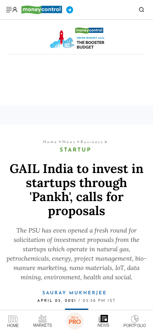 Front Page Screenshot