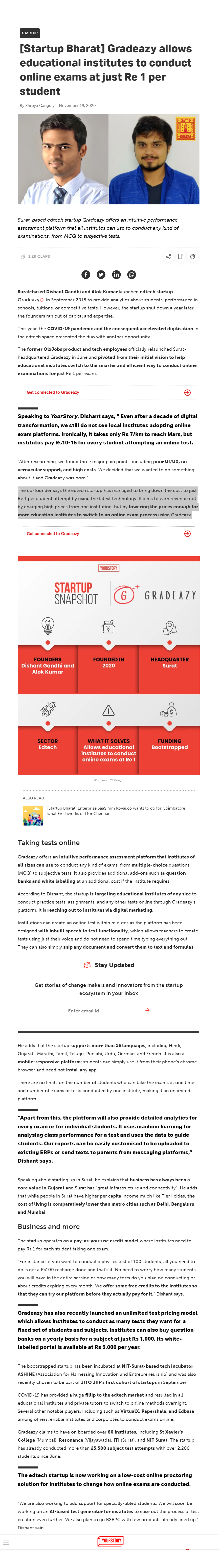 Full News Screenshot