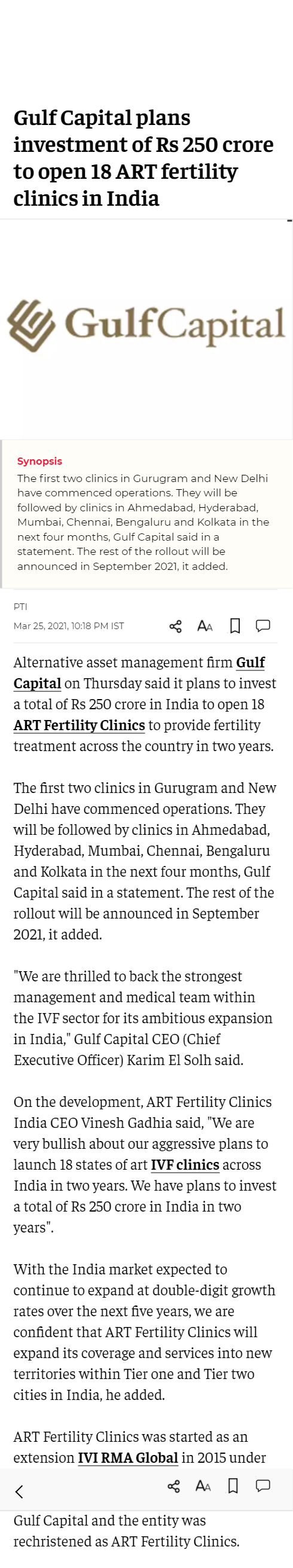 Full News Screenshot