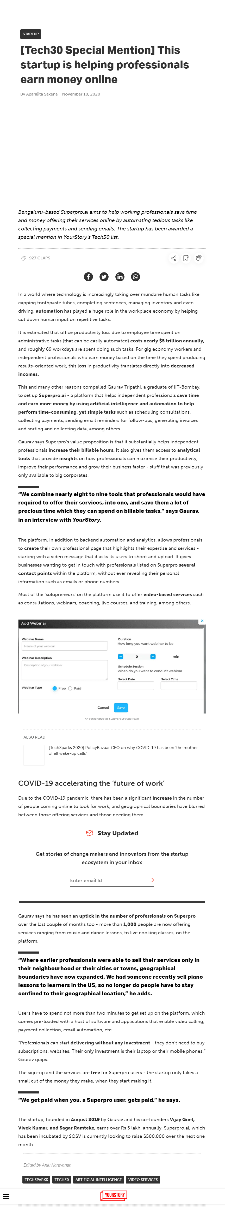 Full News Screenshot