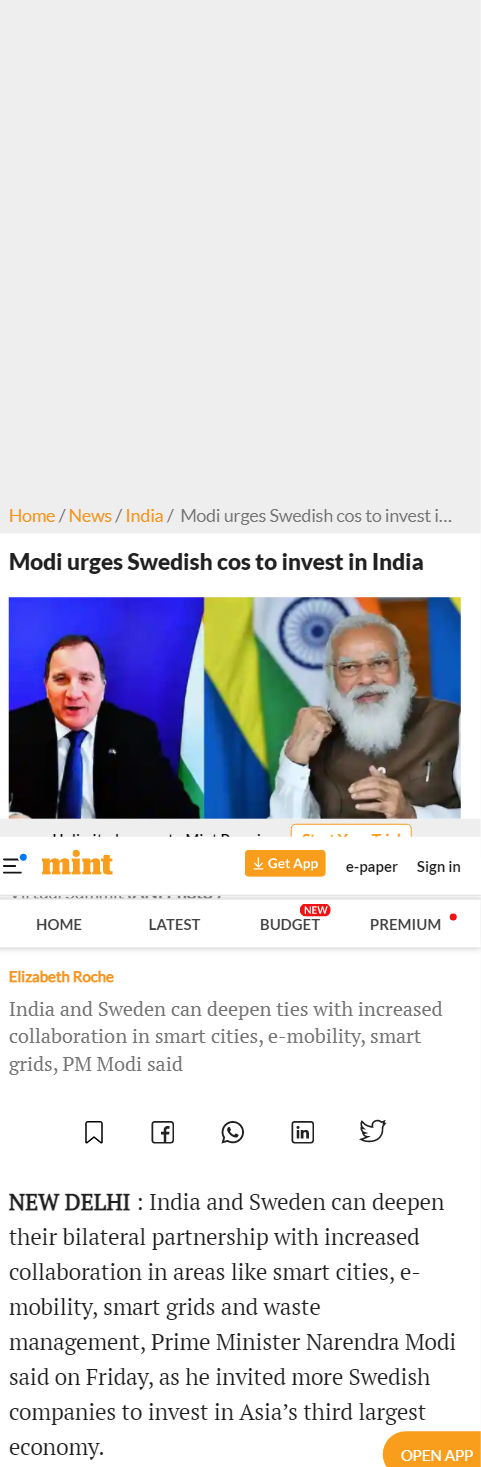 Full News Screenshot