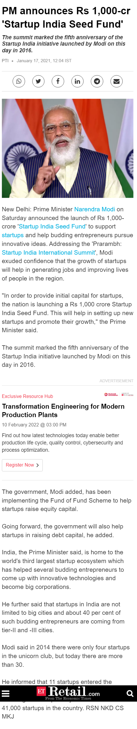 Full News Screenshot