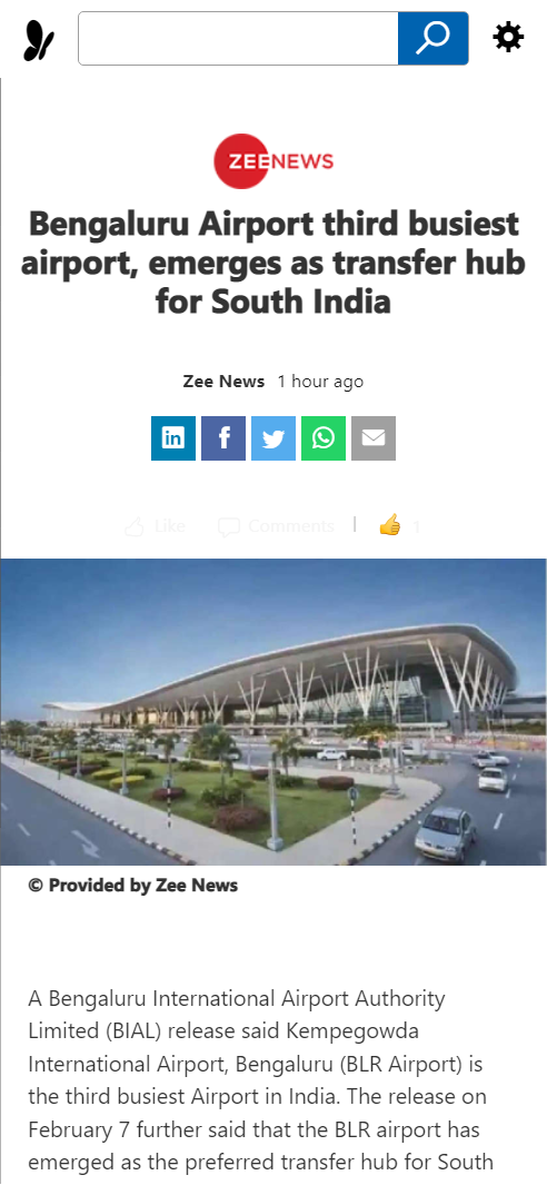 Front Page Screenshot