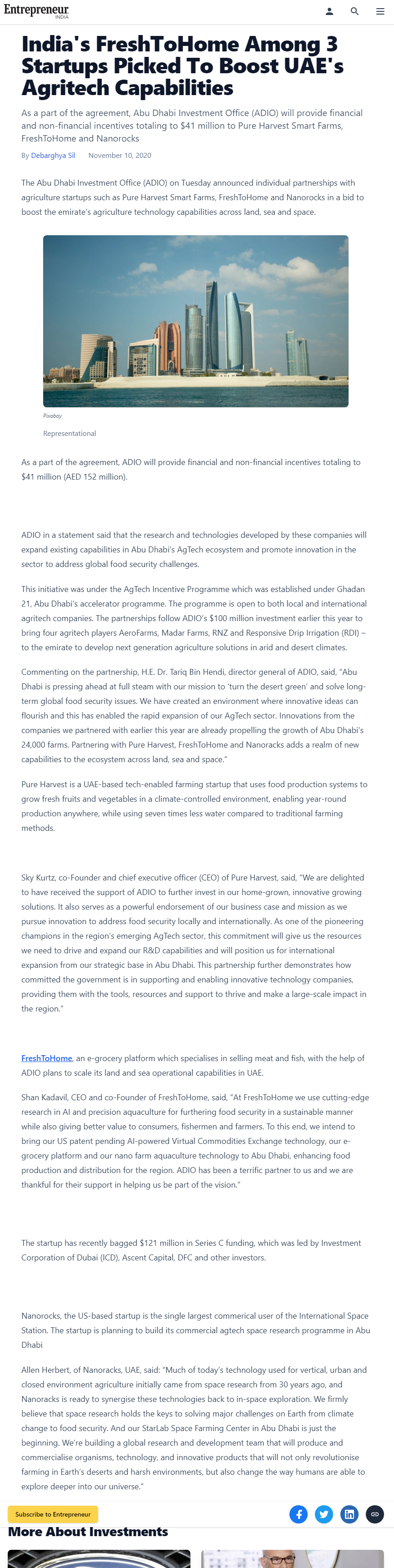 Full News Screenshot