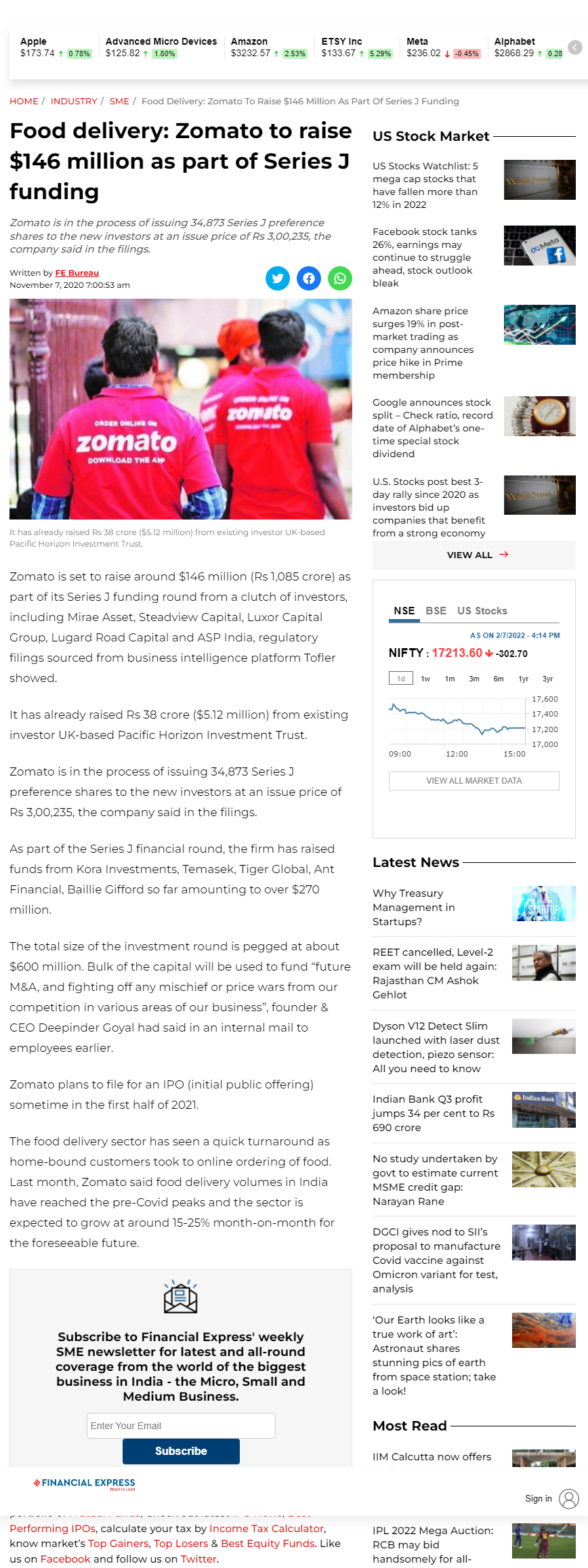 Full News Screenshot