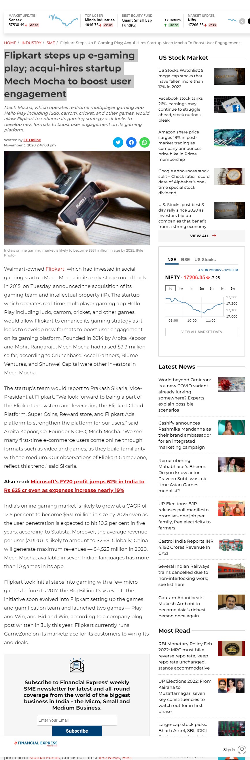 Full News Screenshot