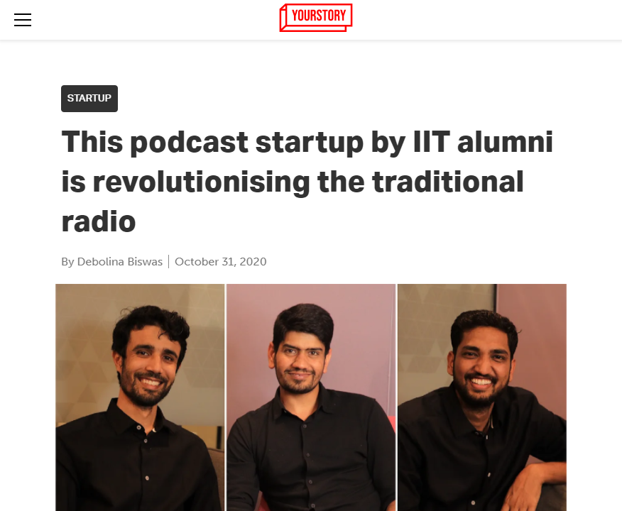 Front Page Screenshot