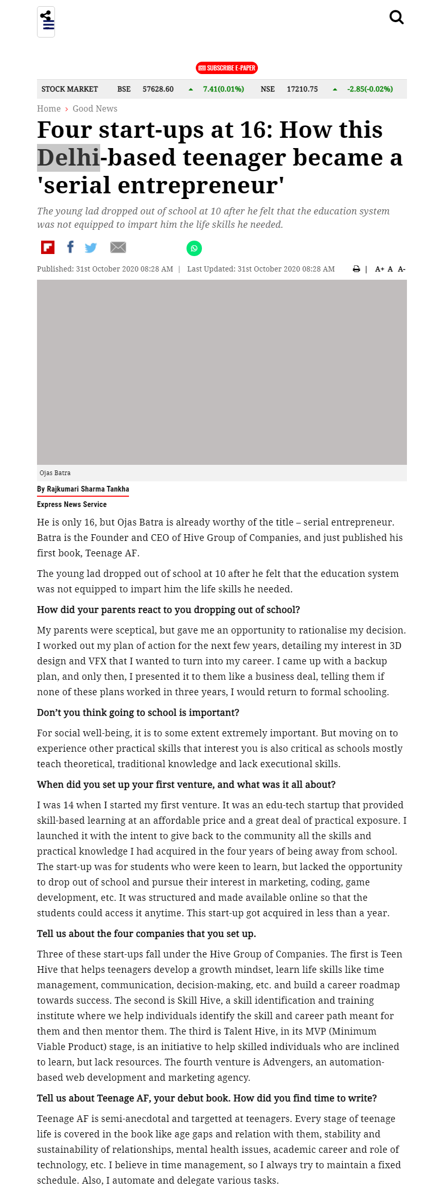 Full News Screenshot