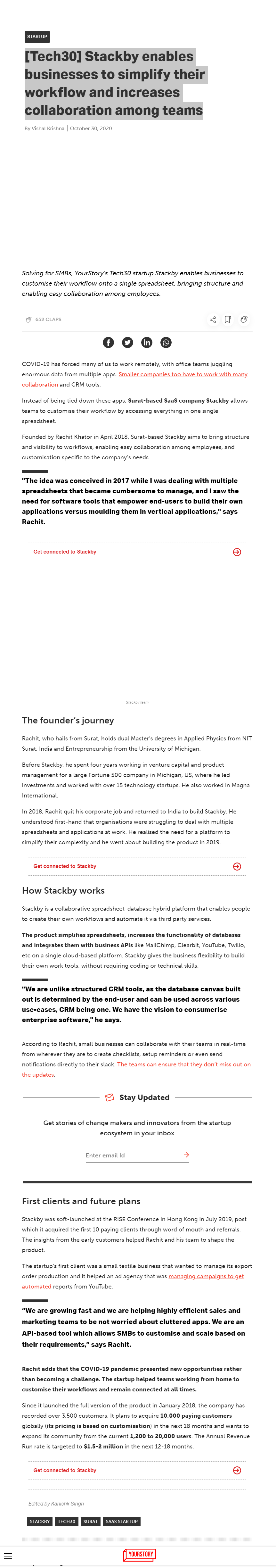 Full News Screenshot