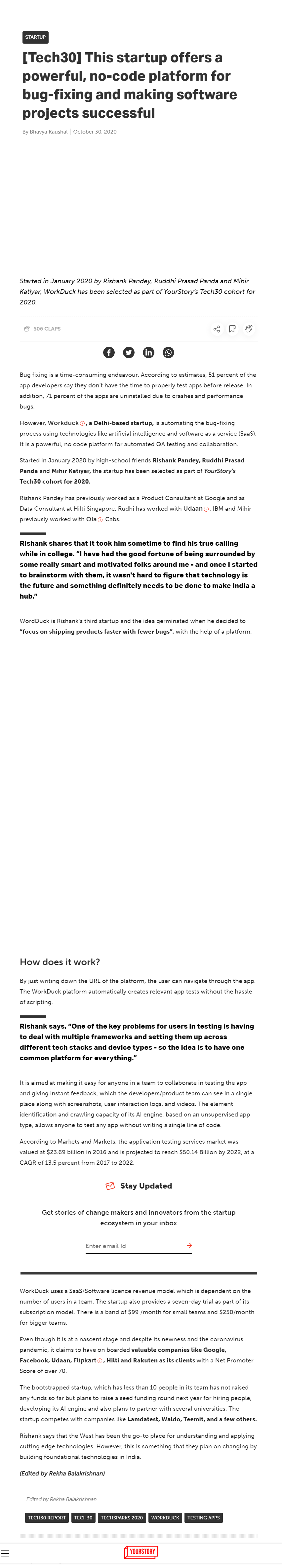 Full News Screenshot