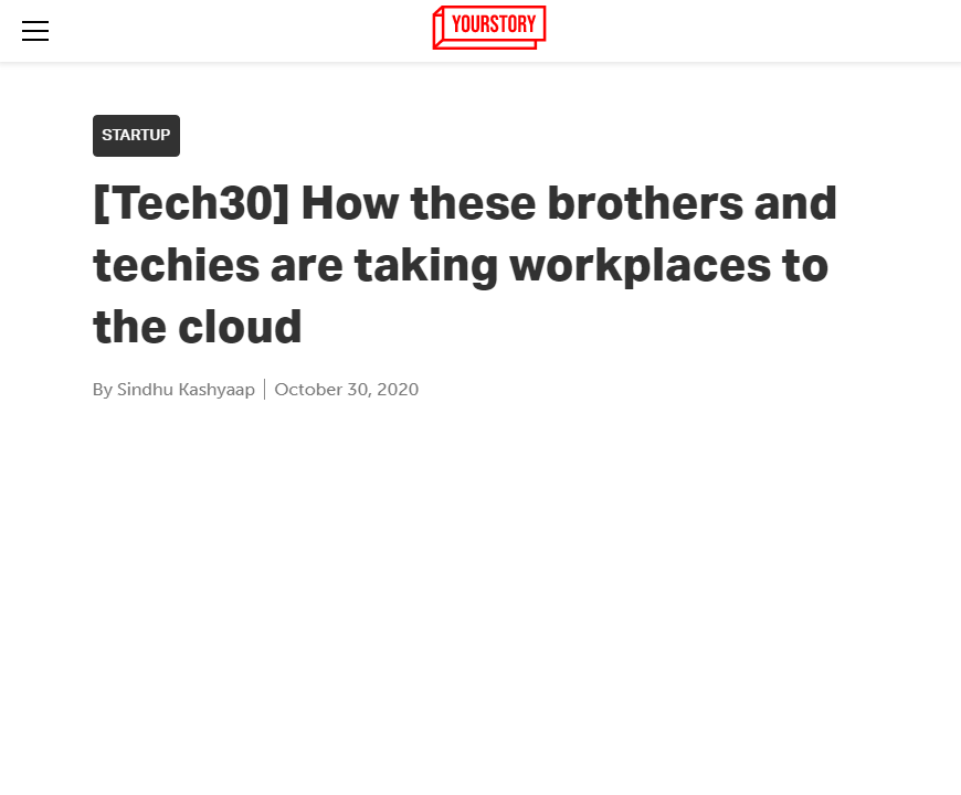 Front Page Screenshot