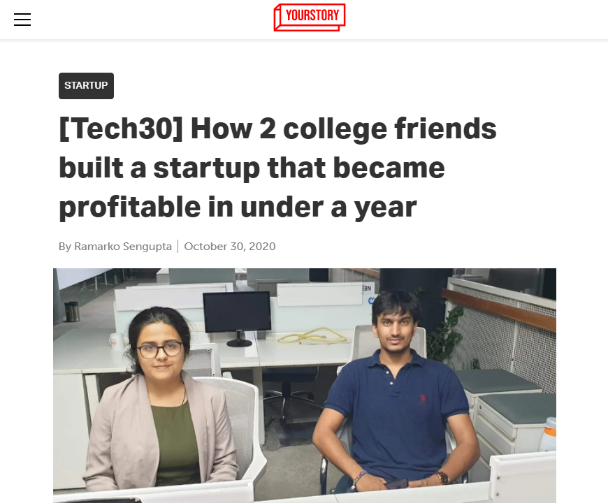 Front Page Screenshot