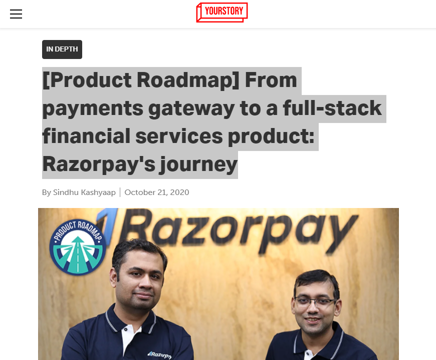 Front Page Screenshot