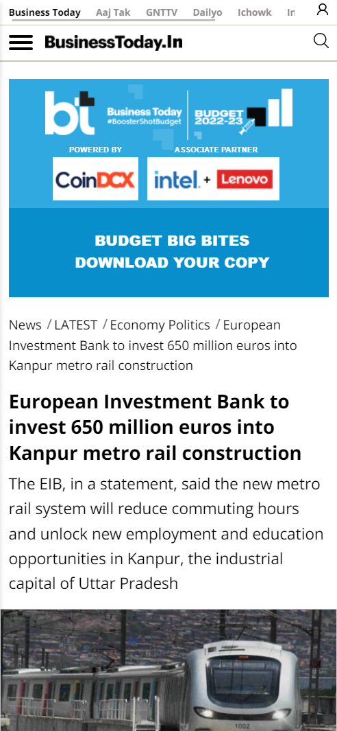 Front Page Screenshot