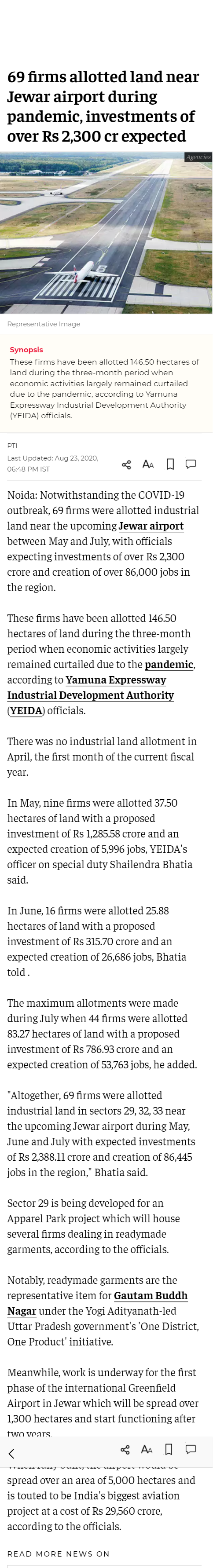 Full News Screenshot