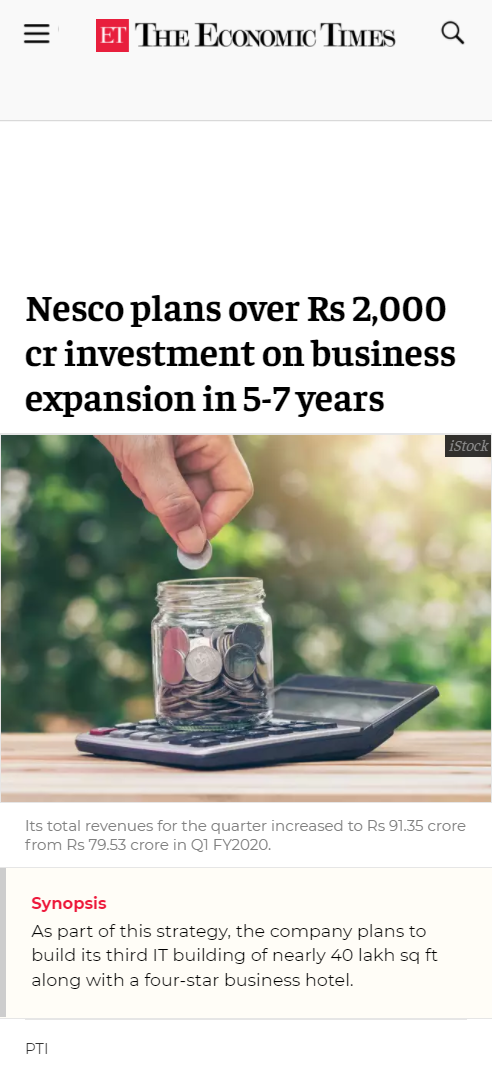 Front Page Screenshot