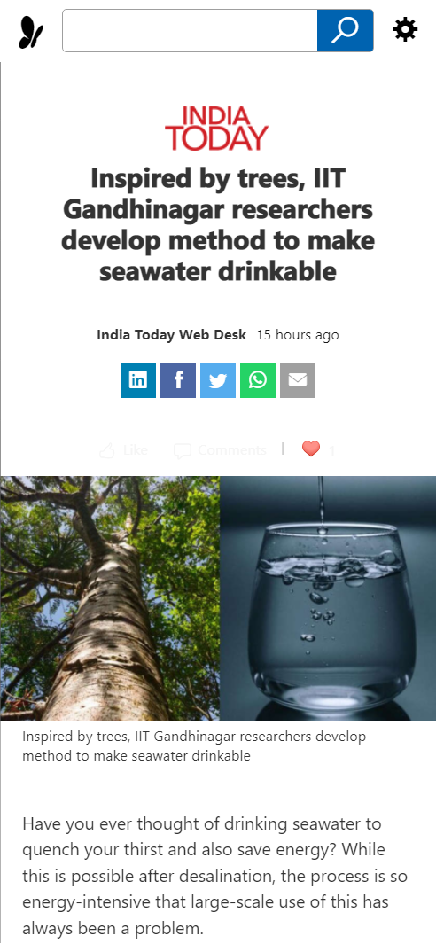 Front Page Screenshot