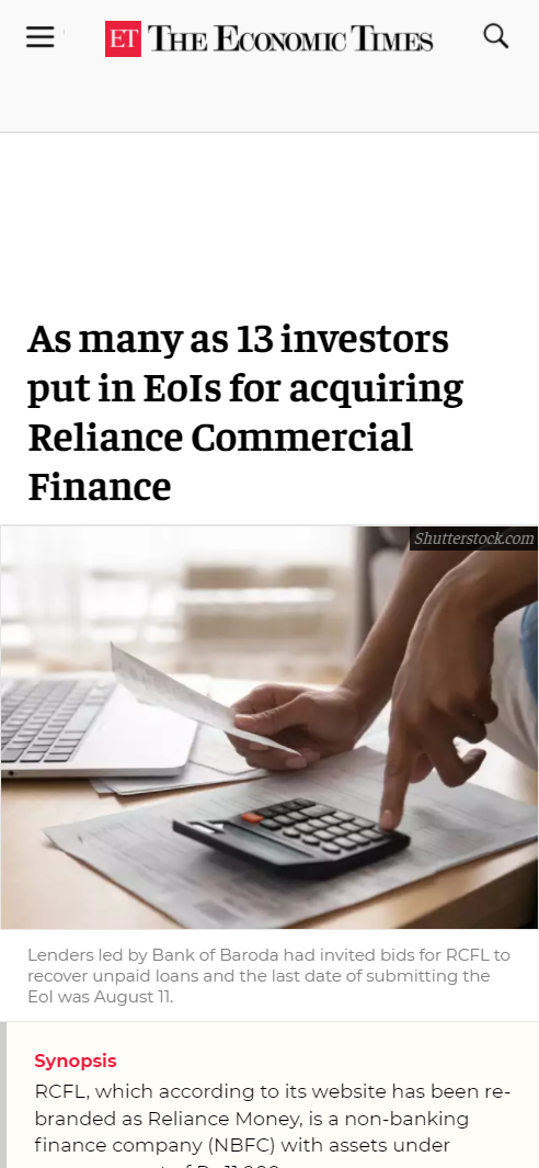 Front Page Screenshot