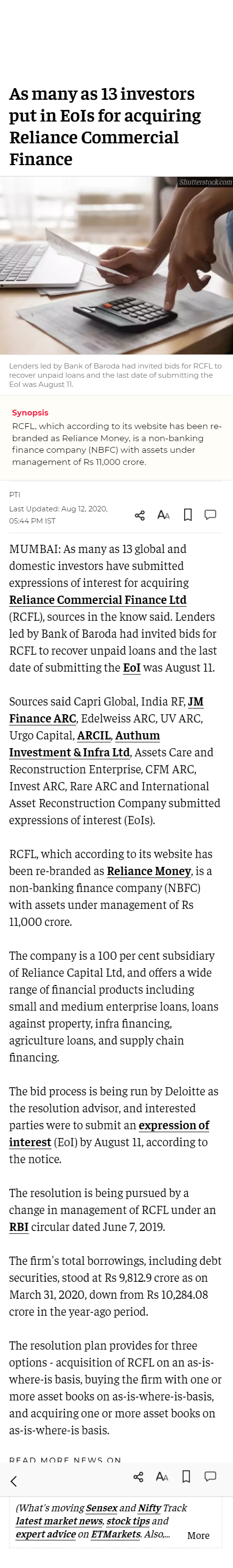 Full News Screenshot