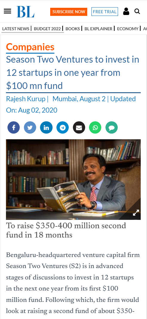 Front Page Screenshot