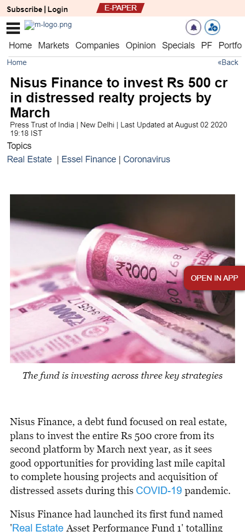 Front Page Screenshot