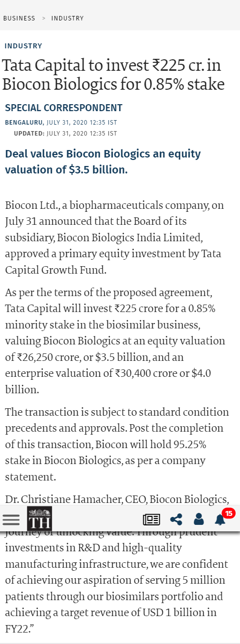 Full News Screenshot