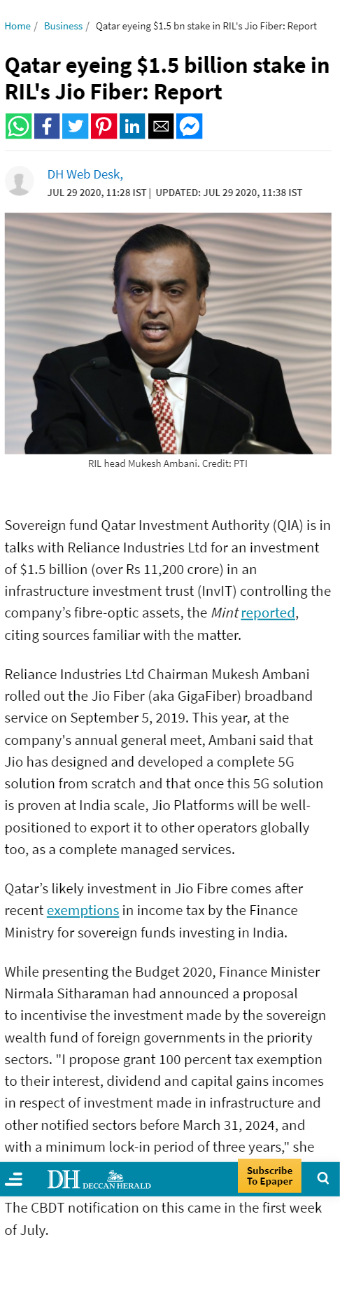 Full News Screenshot