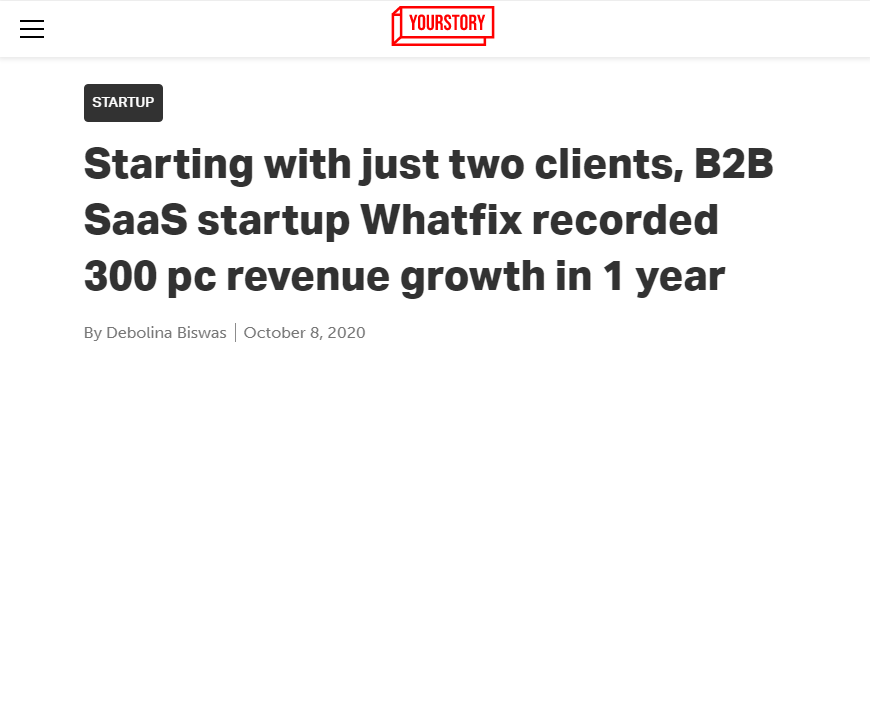 Front Page Screenshot