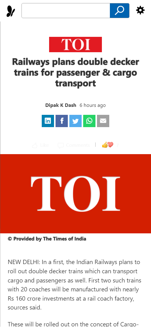 Front Page Screenshot