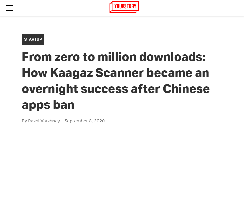 Front Page Screenshot