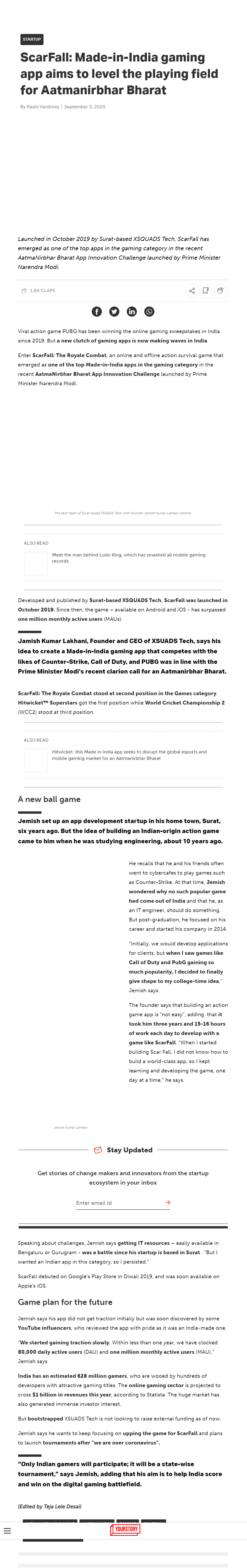 Full News Screenshot