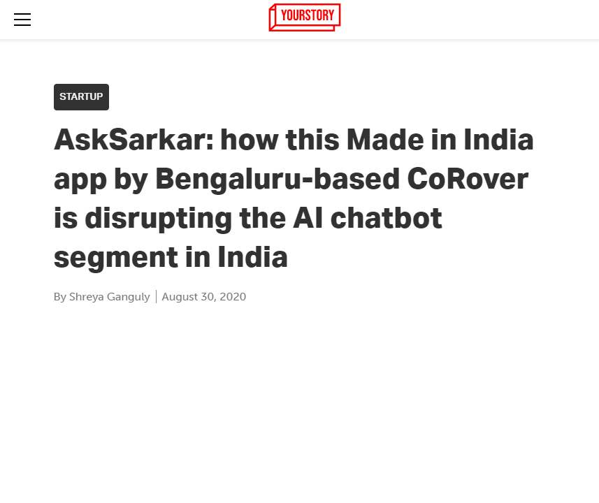 Front Page Screenshot