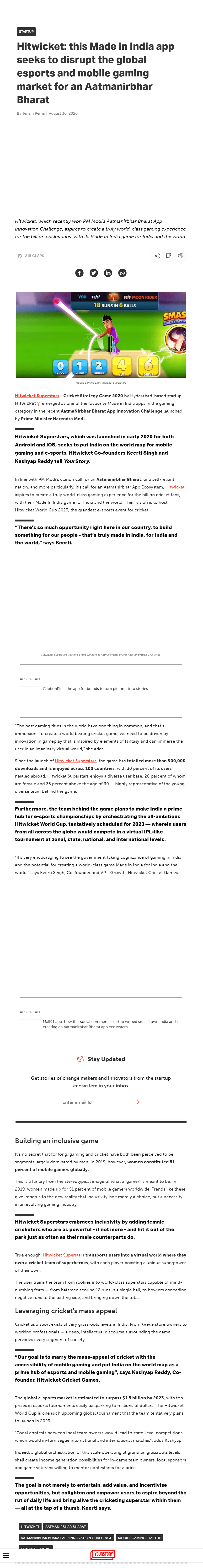 Full News Screenshot