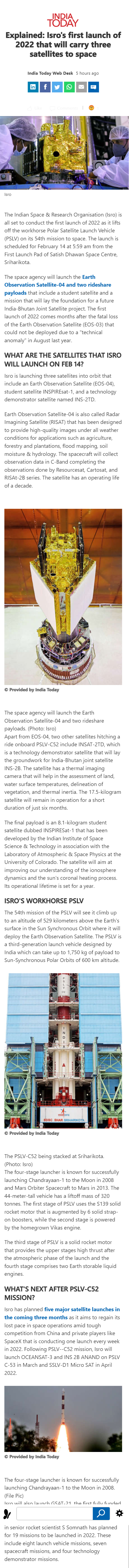 Full News Screenshot