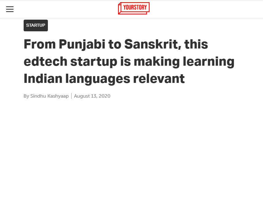 Front Page Screenshot