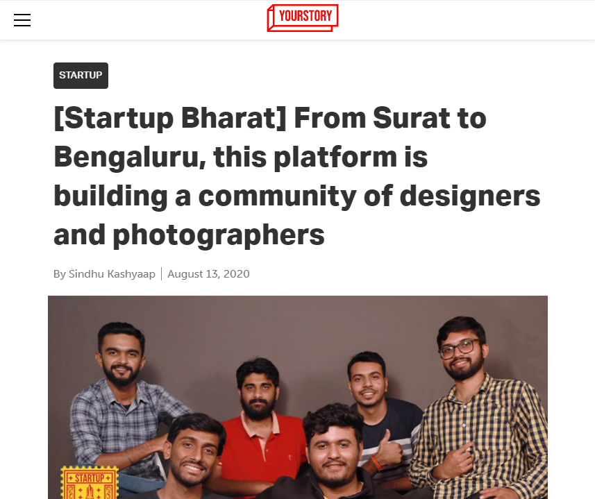 Front Page Screenshot