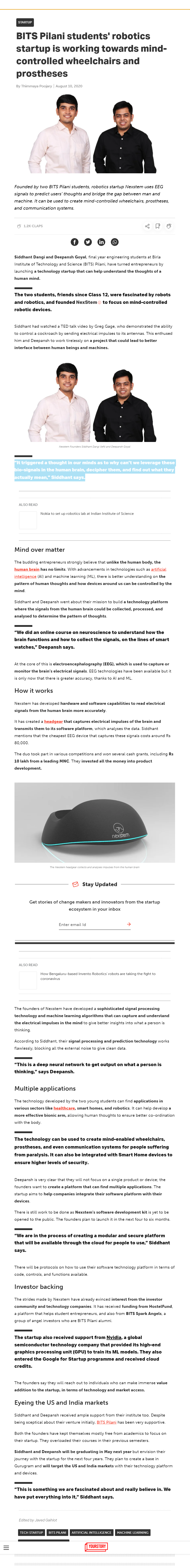 Full News Screenshot